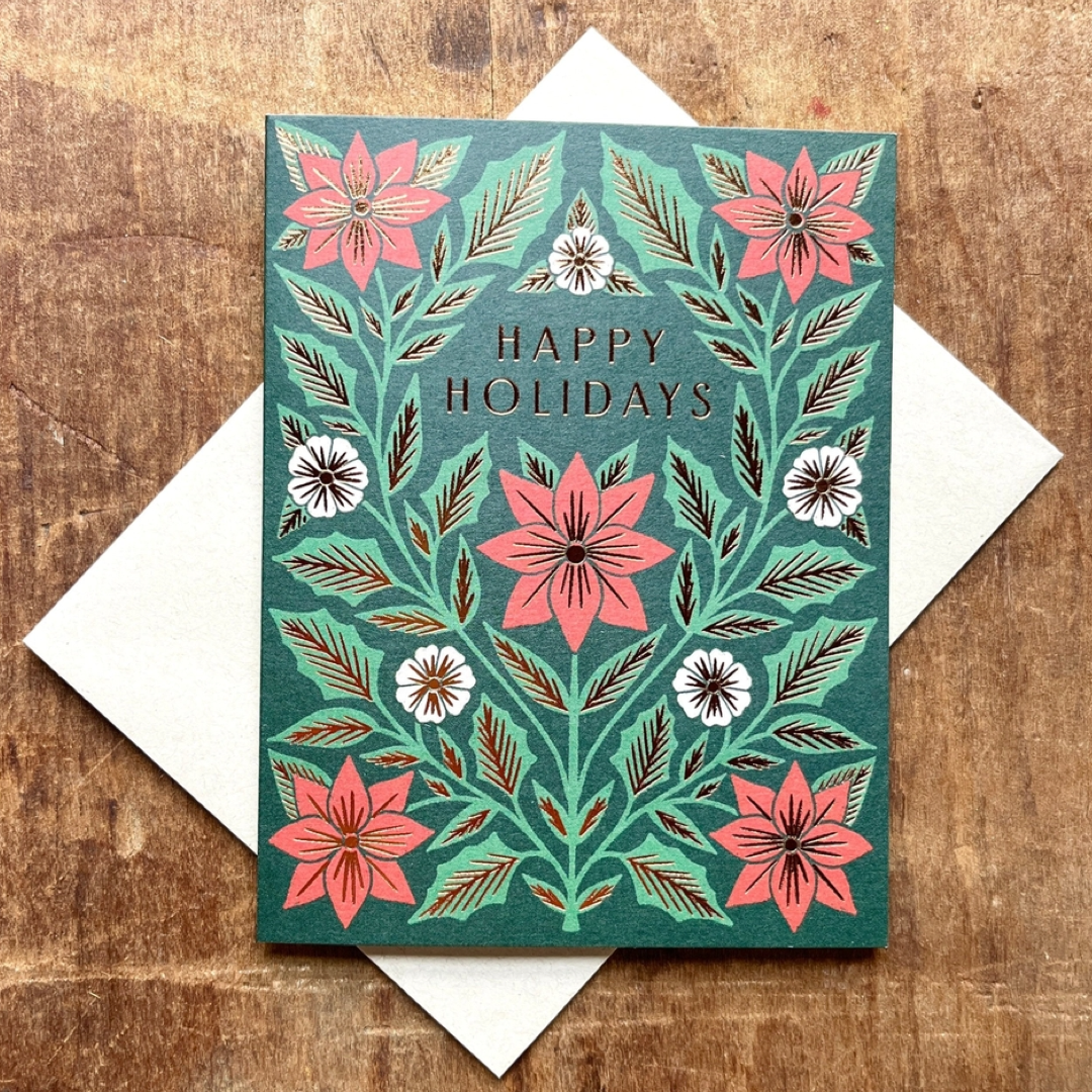 Poinsettia Holiday Box Card Set Katharine Watson