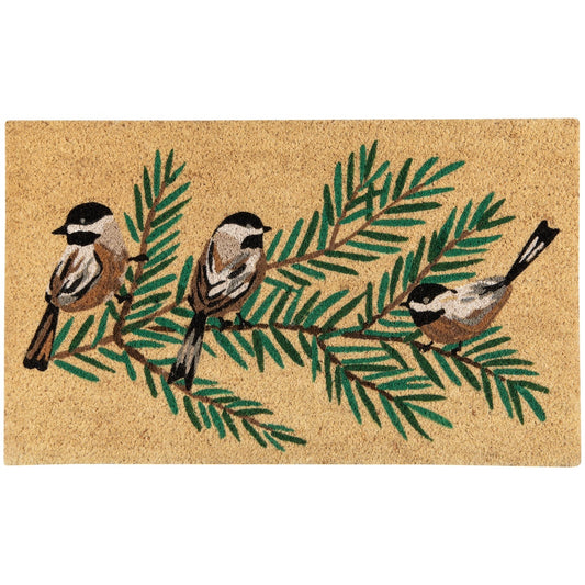 Birds & Boughs Chickadee Doormat