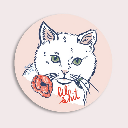 Lil Shit Cat Sticker