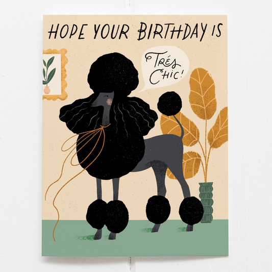 Tres Chic Poodle Birthday