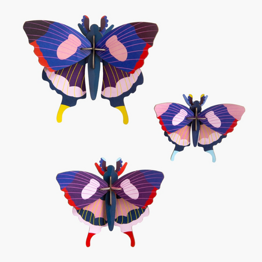 3D Wall Art - Swallowtail Butterflies - Set of 3