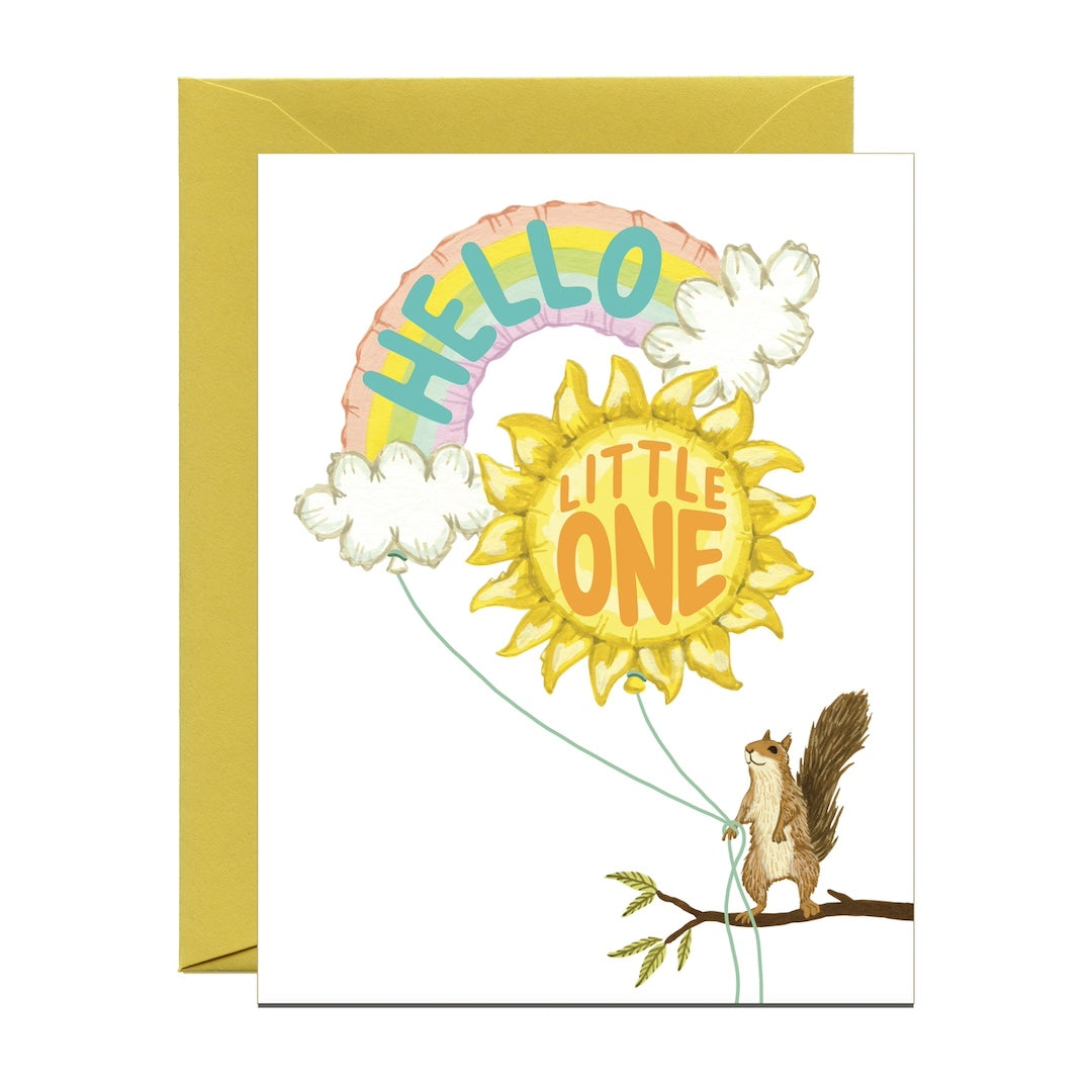 Forest Squirrel and Balloons Baby Yeppie Paper