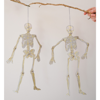 Dancing Skeletons Paper Ornaments