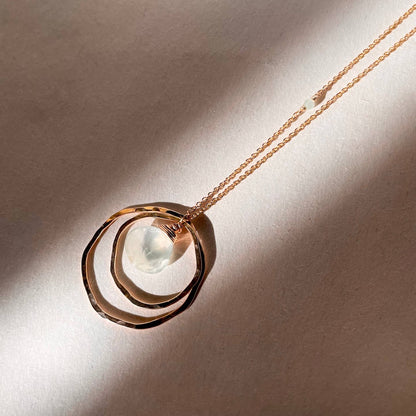 Double Organic Stone Necklace