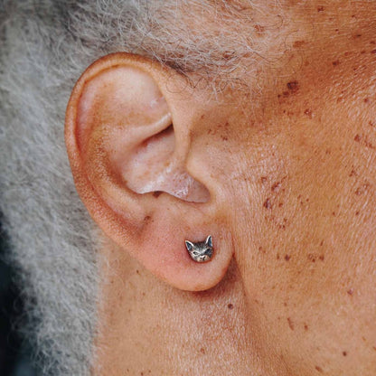 Cat Head Earrings