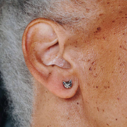 Cat Head Earrings