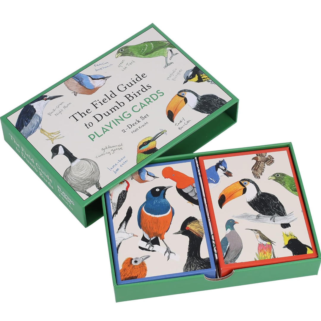 The Field Guide to Dumb Birds Playing Cards - 2-Deck Set
