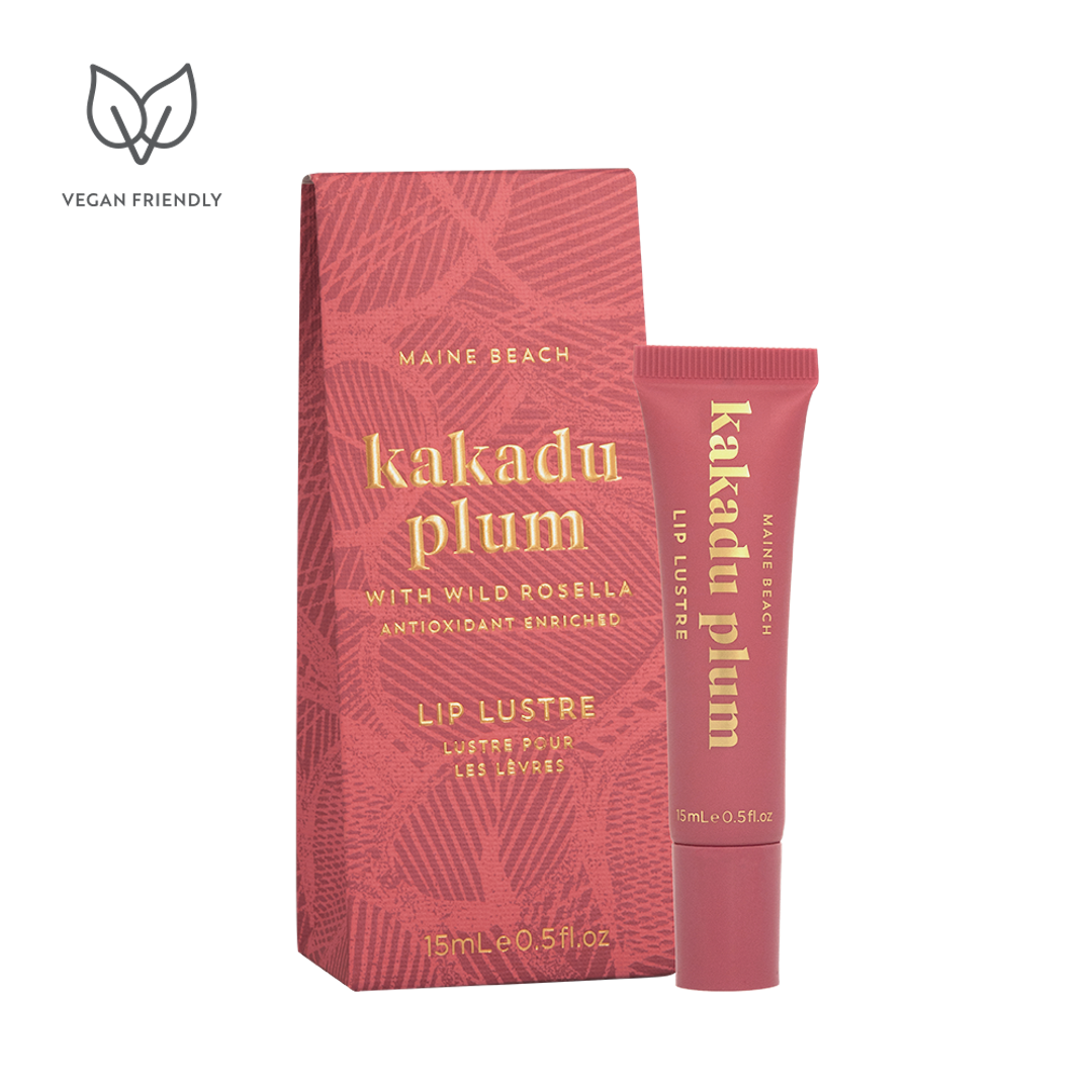 Maine Beach Kakadu Plum lip lustre packaging on a white background