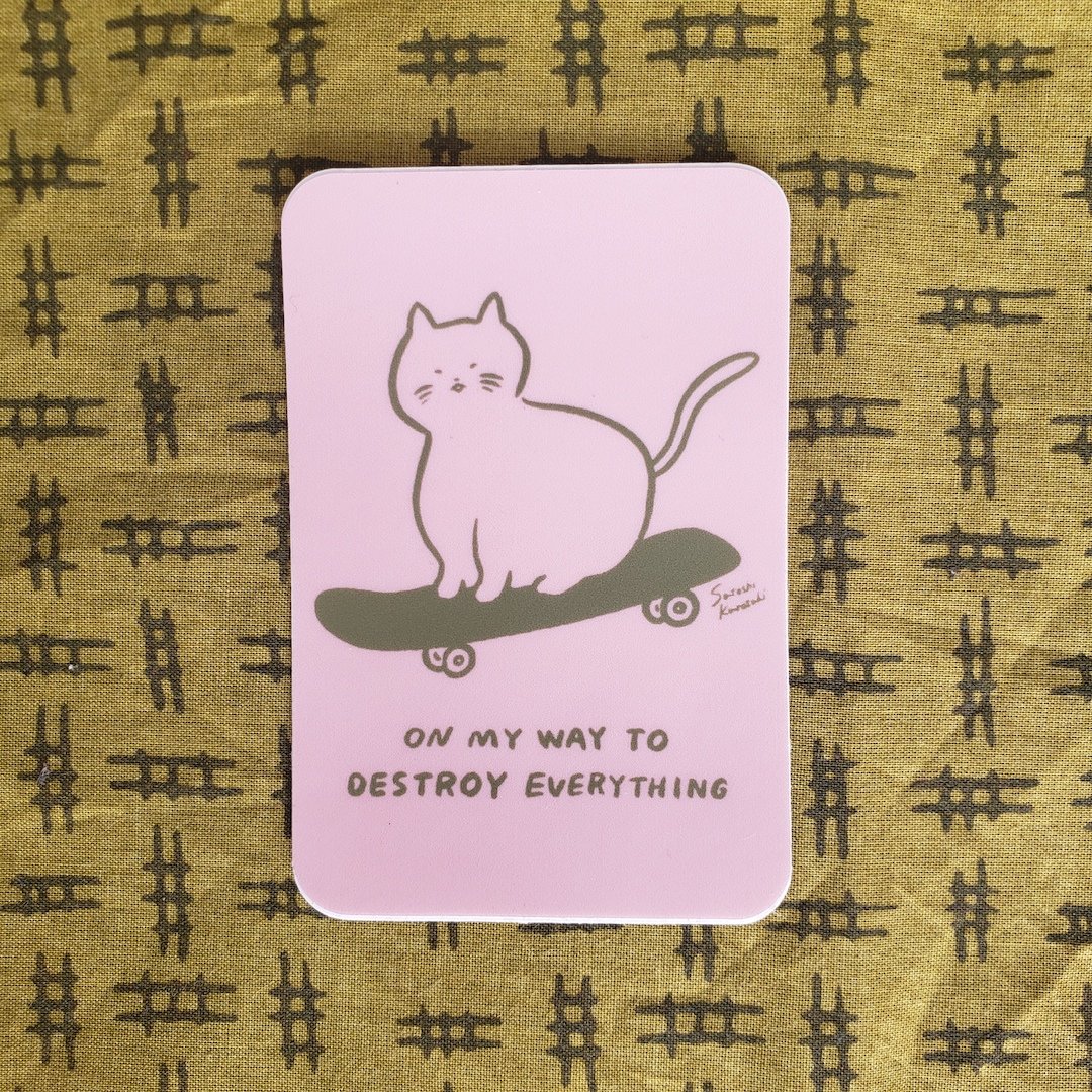 Sk8 Cat Sticker