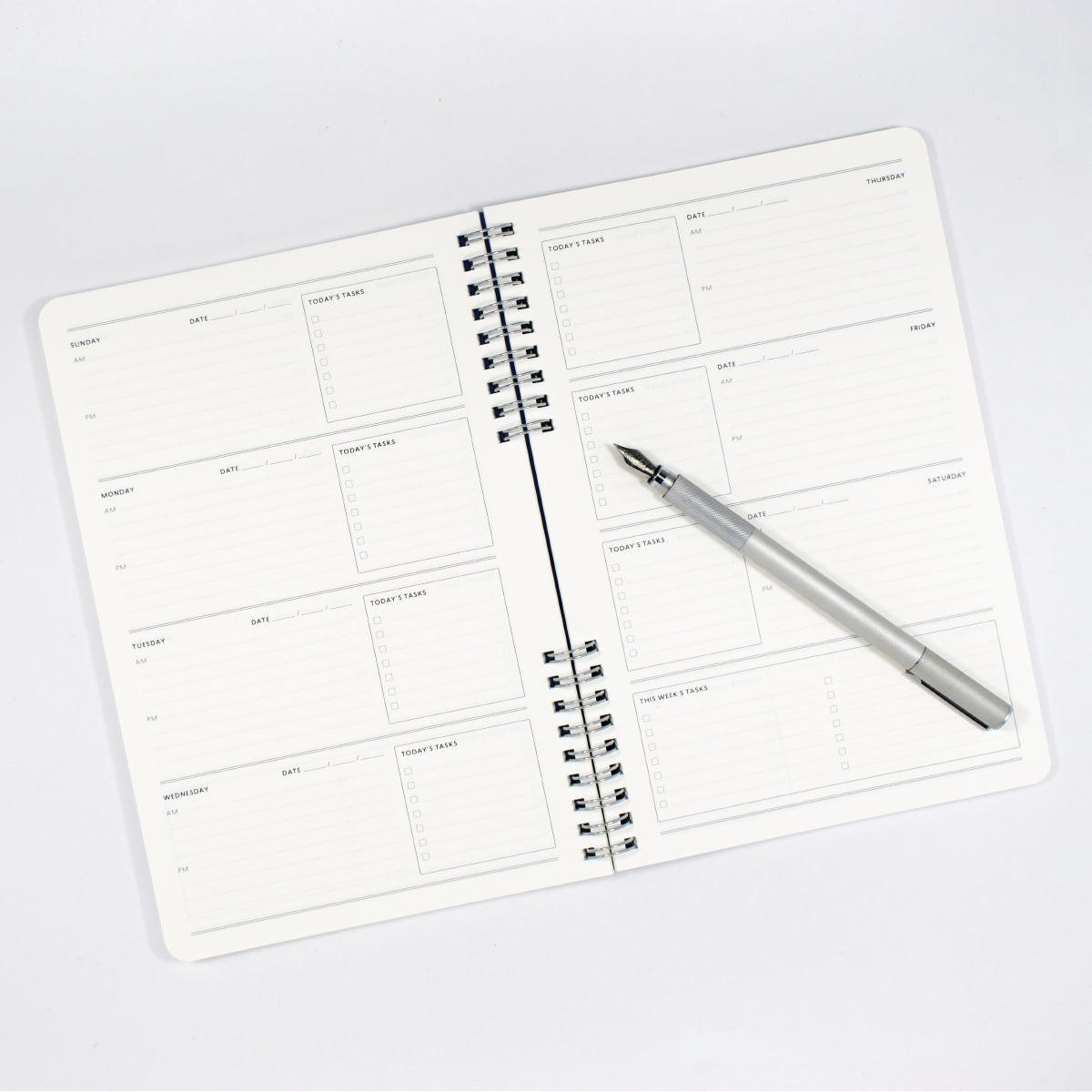 Undated Weekly Planner