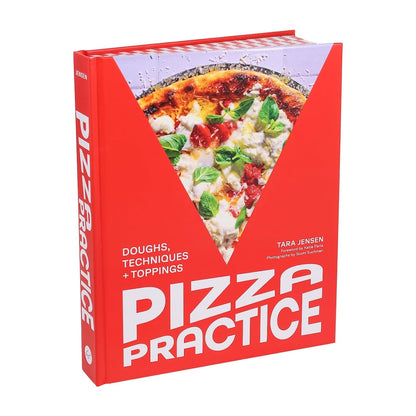 Book titled 'Pizza Practice' with a slice of pizza on the cover