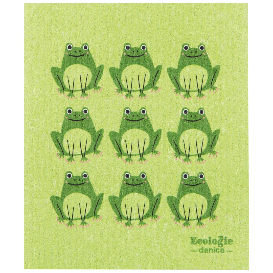 green swedish with frogs on it