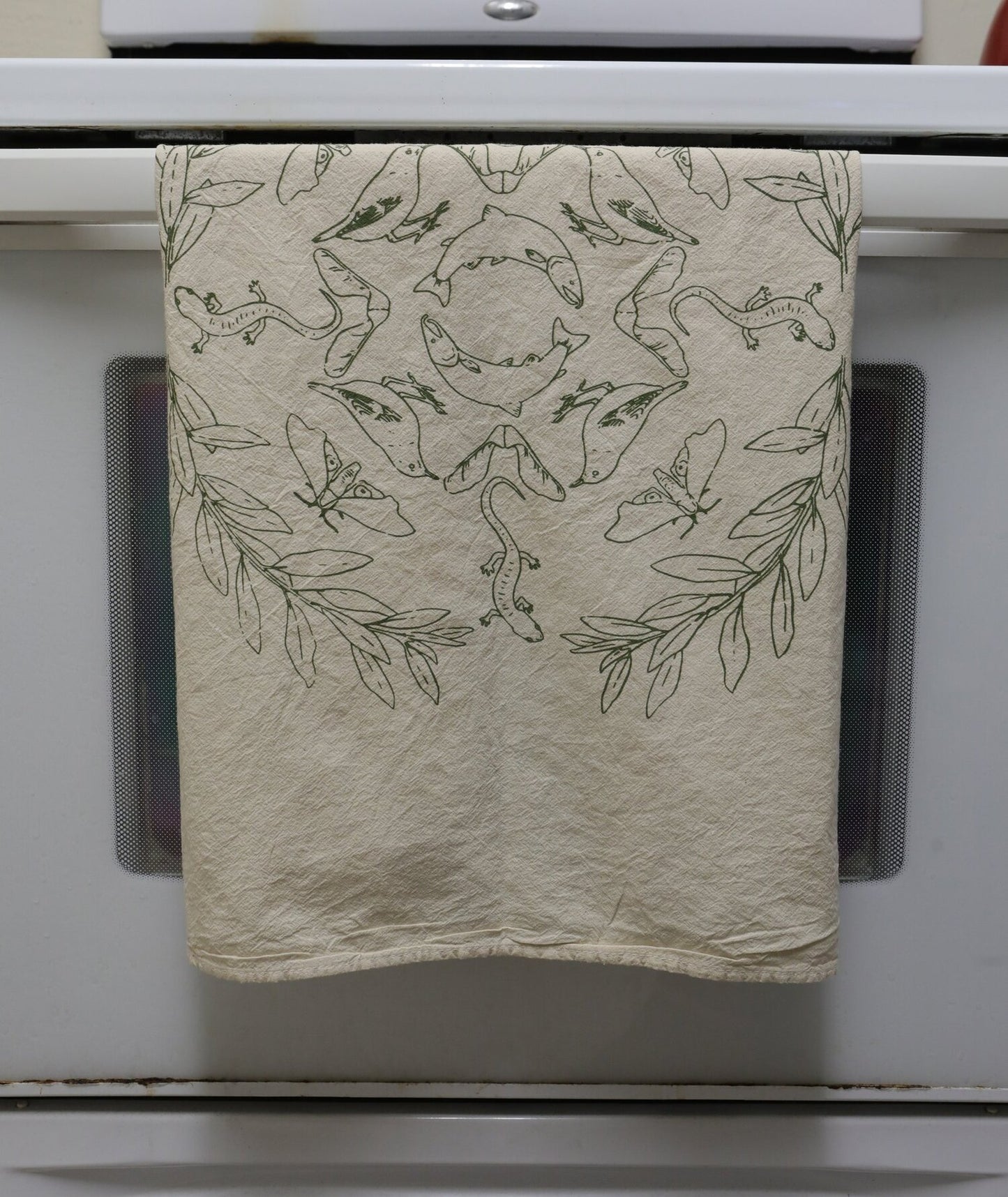 Salmon Tea Towel