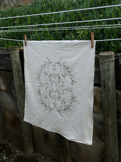 Salmon Tea Towel